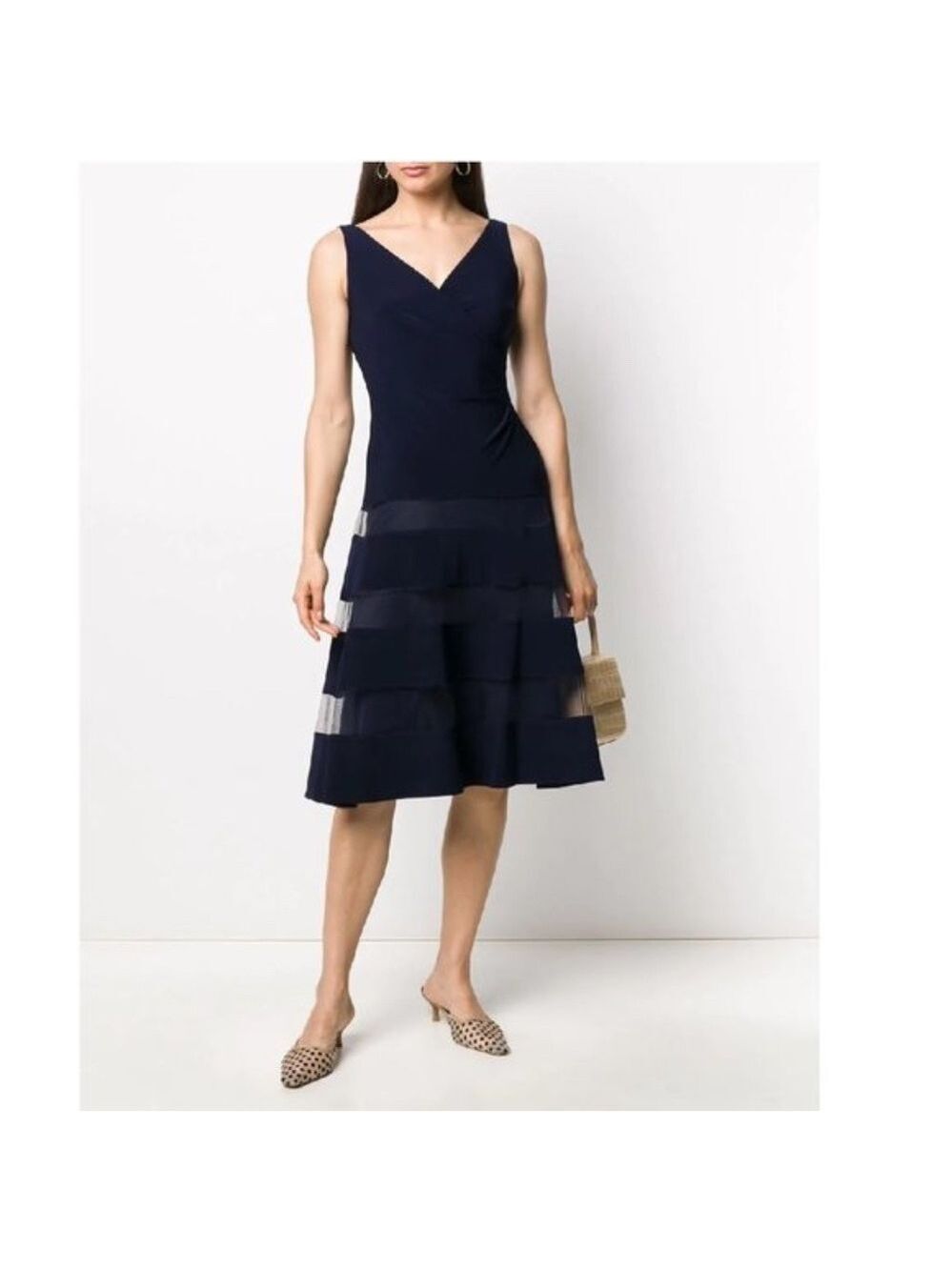 Lauren Ralph Lauren Aidenia sheer stripe dress